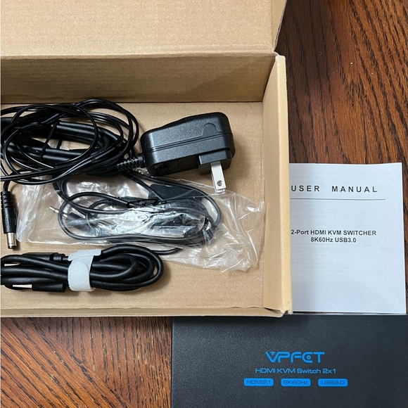 8K HDMI KVM Switch 2 Port - 8K@60Hz 3 USB ports for mouse, keyboard, printer,mic - Picture 2 of 8